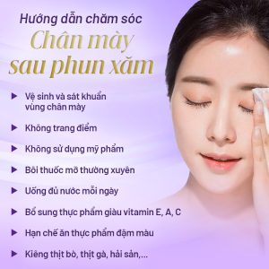 Quy trình phục hồi mày sau phun diễn ra như thế nào?