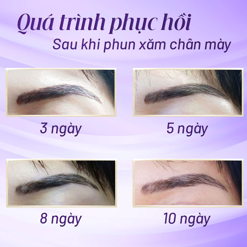 Cách Chăm Sóc Chân Mày Sau Phun Lên Màu Đẹp Bền 2 Quy trình phục hồi mày sau phun diễn ra như thế nào?