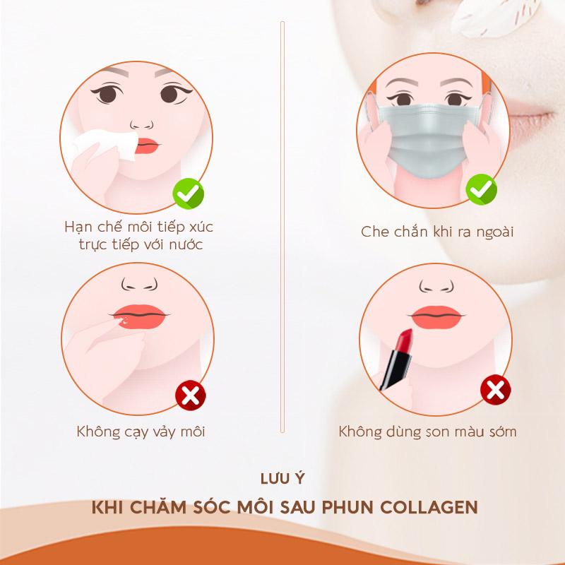 Cách Sửa Môi Loang Màu Sau Phun, Nguyên Nhân Và Xử Lý 7 Chăm sóc môi sau khi phun collagen đúng cách