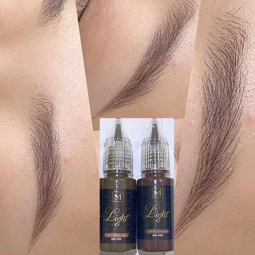 Kỹ Thuật Mix Mực Phun Mày Tránh Trổ Xanh Trổ Đỏ 7 Cách pha màu mực phun chân mày hợp với màu da thật.